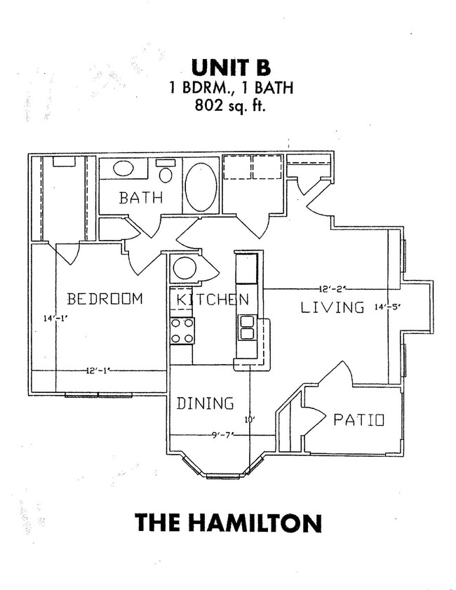 Floorplan - The Hamilton Apartments