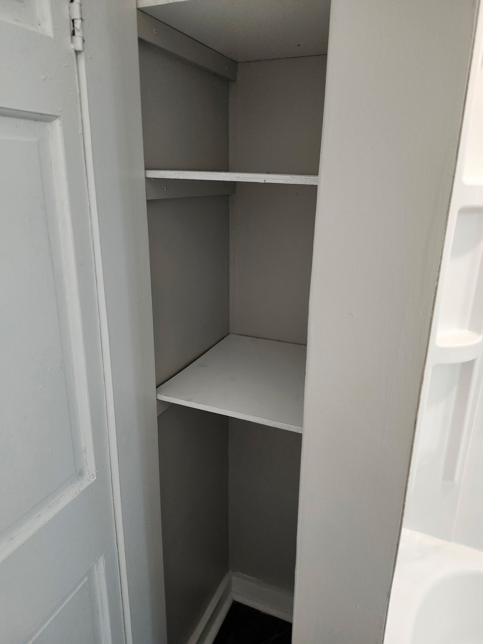 bathroom shelves - 1210 Dennison Ave