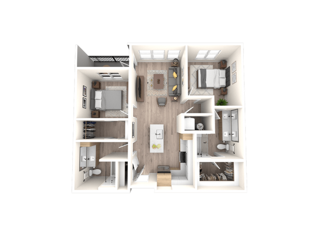 Floorplan - Tempo at Nine Mile Station Apartments