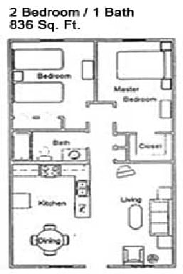 2BR/1BA - The Lorient