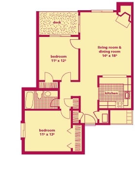 2BR/1BA - Ridgewood Apartments