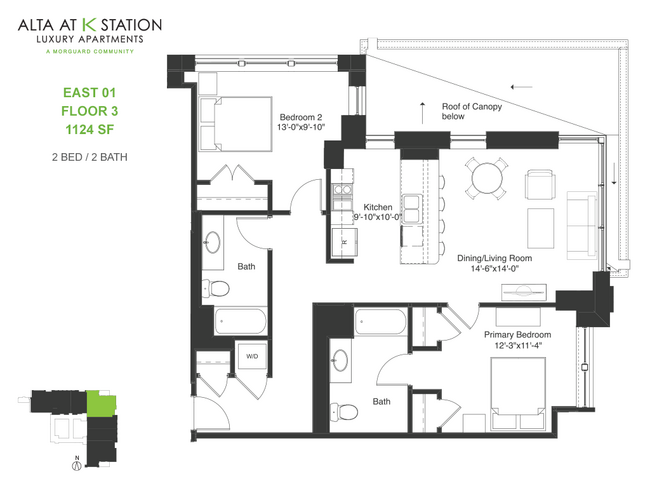 East 01, Floor 3 - Alta at K Station