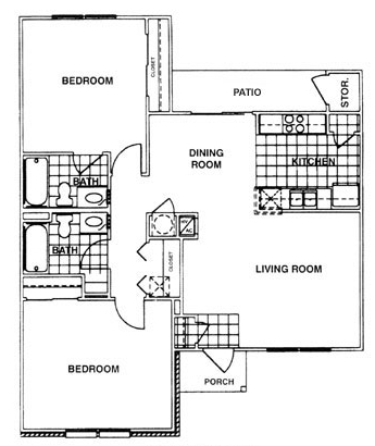 2BR/2BA - Meadowview Townhomes