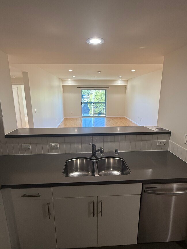 Kitchen view towards living room - 159 W Green St