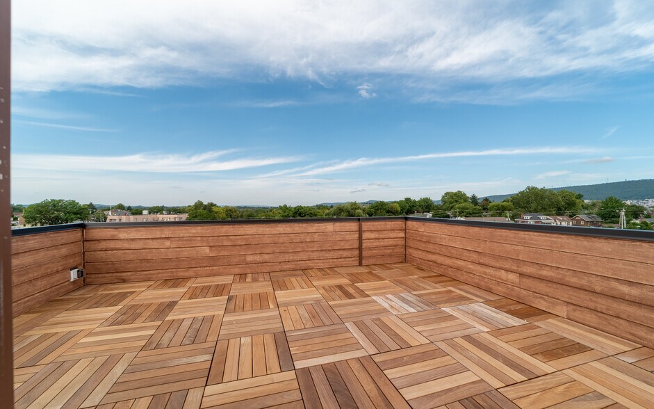 More private deck - 428 Penn Ave