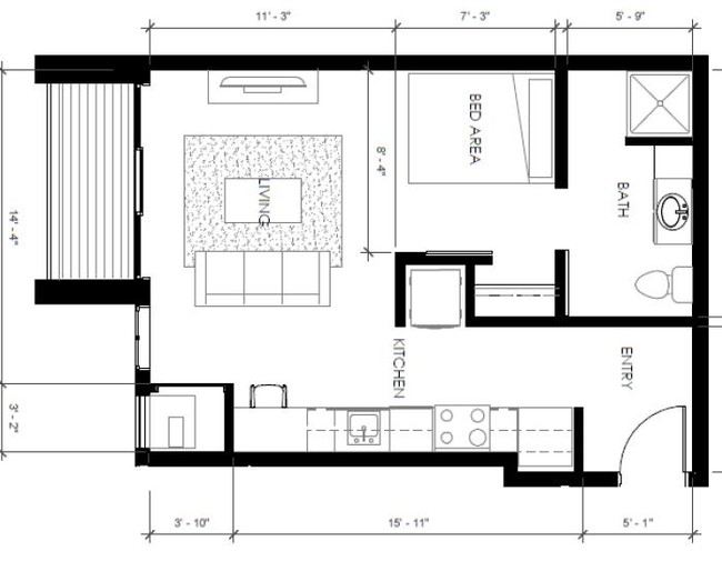 Floorplan - The Bridges Lofts