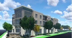 East Front View Rendering - 600 W Talcott Rd
