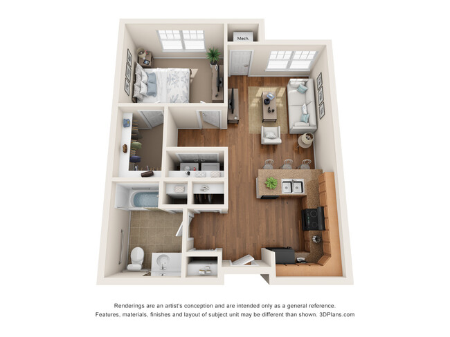 Floorplan - Harbor Town Senior Residence