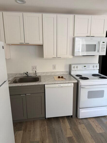 Kitchen, new flooring and cabinets - 2008 Mineral Spring Ave