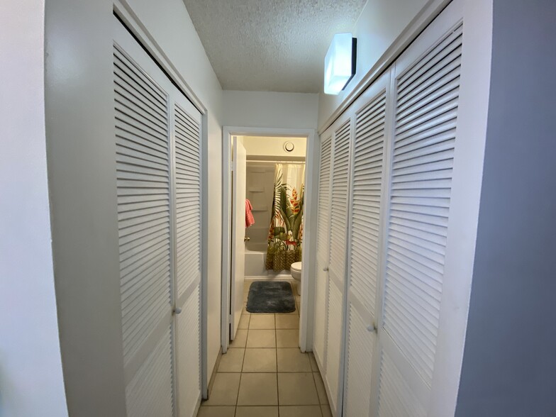 Double closet and linen closet in hallway - 1778 Ala Moana Blvd