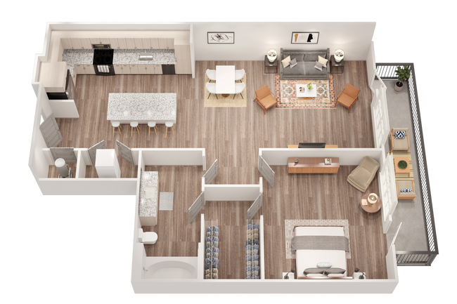 Floorplan - The Samford Glenn Apartments