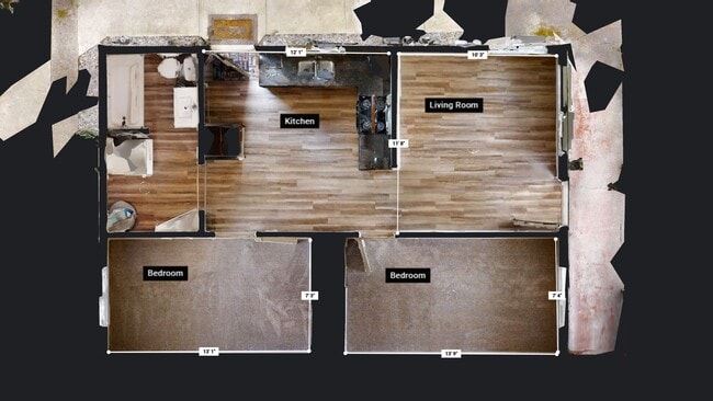 Building Photo - Charming 2 Bedroom Duplex - Granite Counters, Plank Flooring, Fully Fenced, Storage Shed!