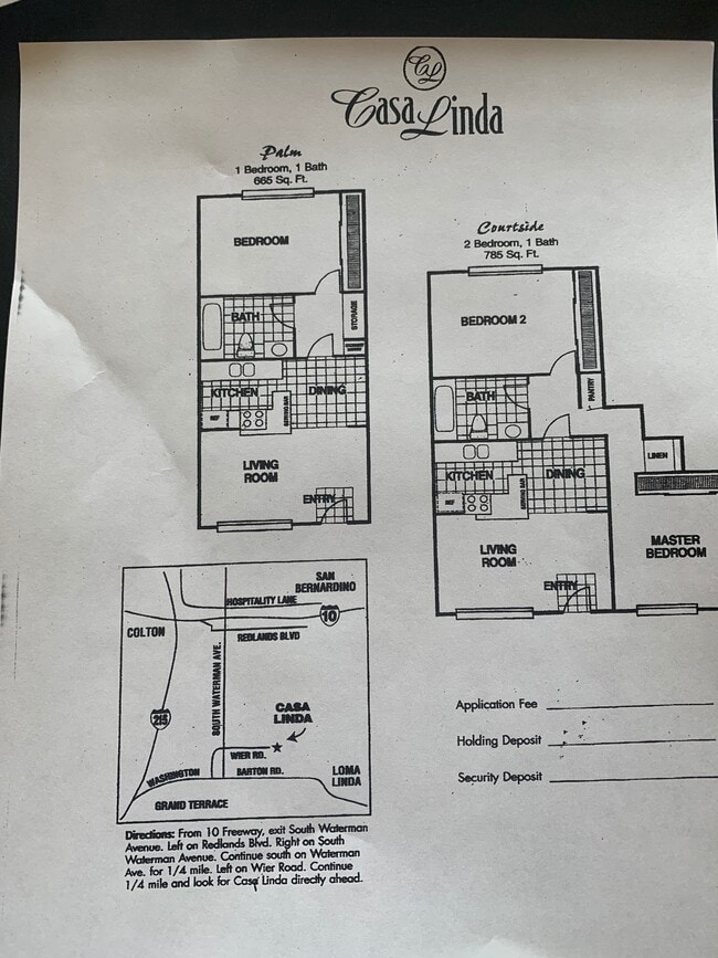Floorplan - Casa Linda Apartments