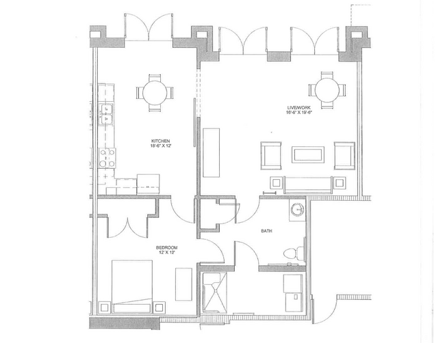 Floorplan - The Lofts at Southside Apartments