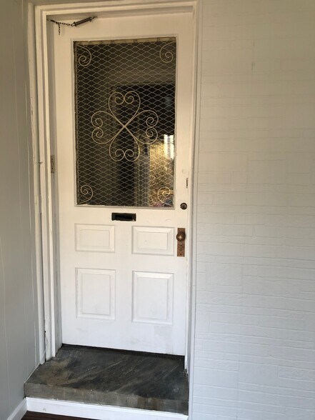 Interior Solid Wood and Glass front door - 263 West Rittenhouse Street