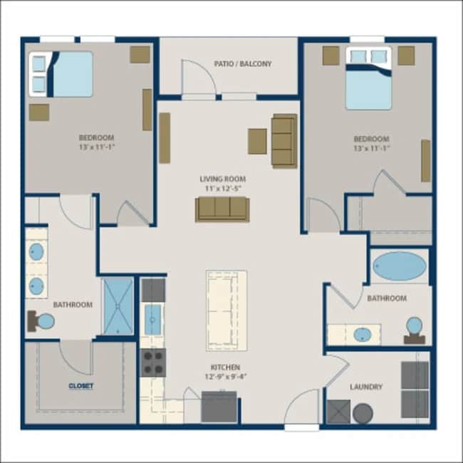 Floorplan - Fountainhead Apartments