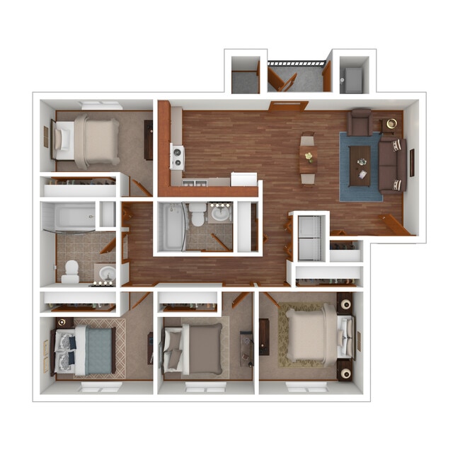 Floorplan - Falls Terrace Apartments