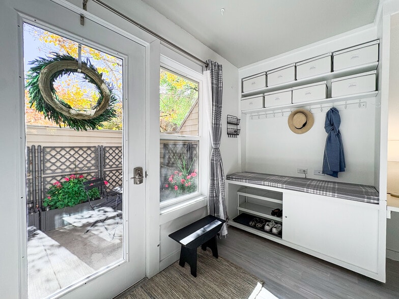 South-facing entry with large windows - 1329 Pitkin Ave