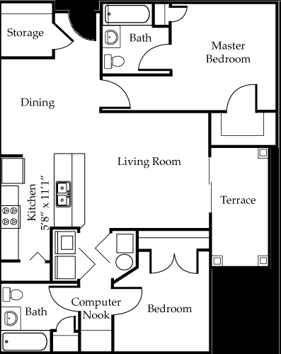 2BR/2BA - Tierra Antigua Apartments