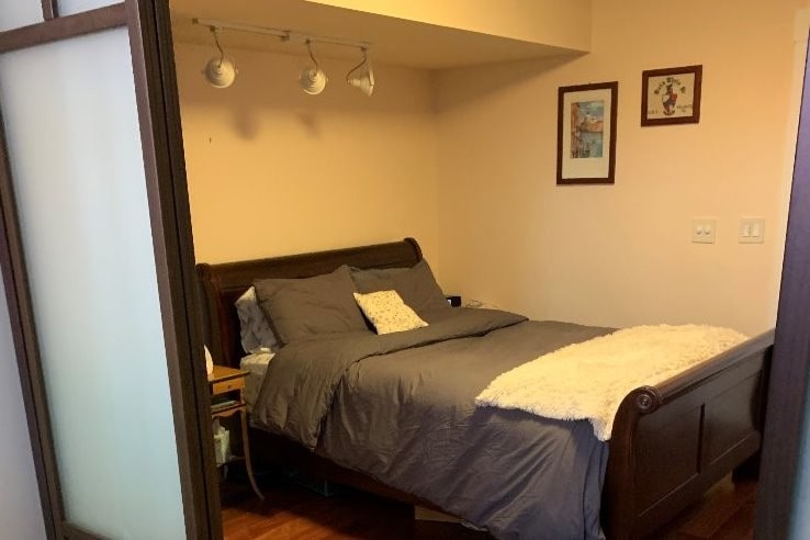 View of bedroom through sliding glass doors - 1830 18th St NW