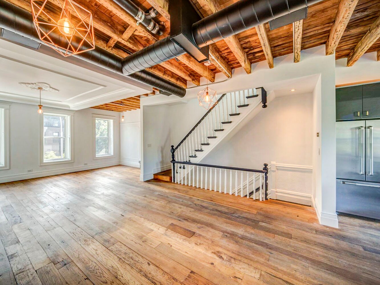 Open Plan Parlor/Living/Dining - 607 Hancock St