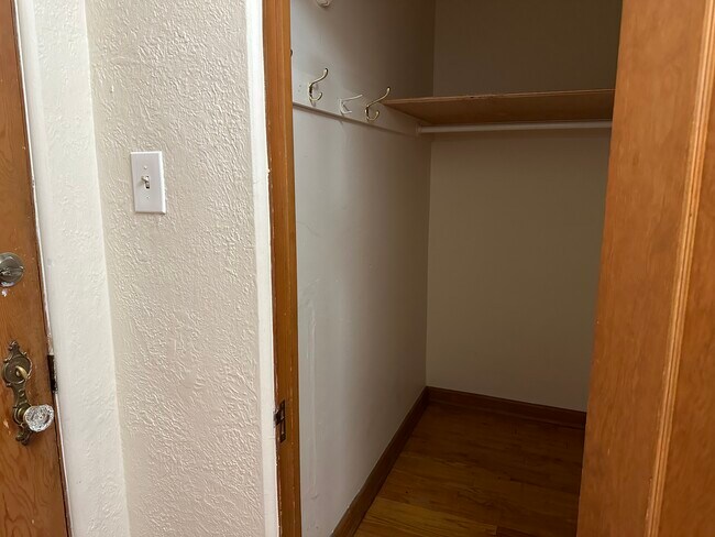 Hall closet next to front door - 2233 Kearney St