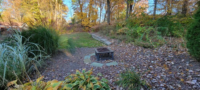 Fire pit in backyard - 203 Buckley Blvd