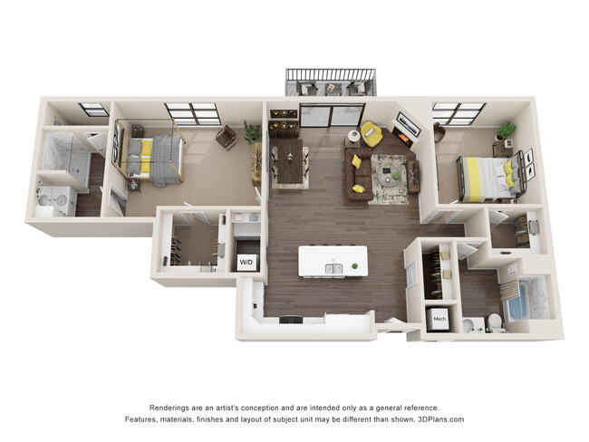 Floorplan - Encore @ White Oaks Apartments