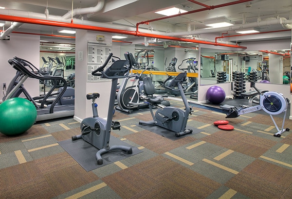 gym in the building - 224 W Rittenhouse Square