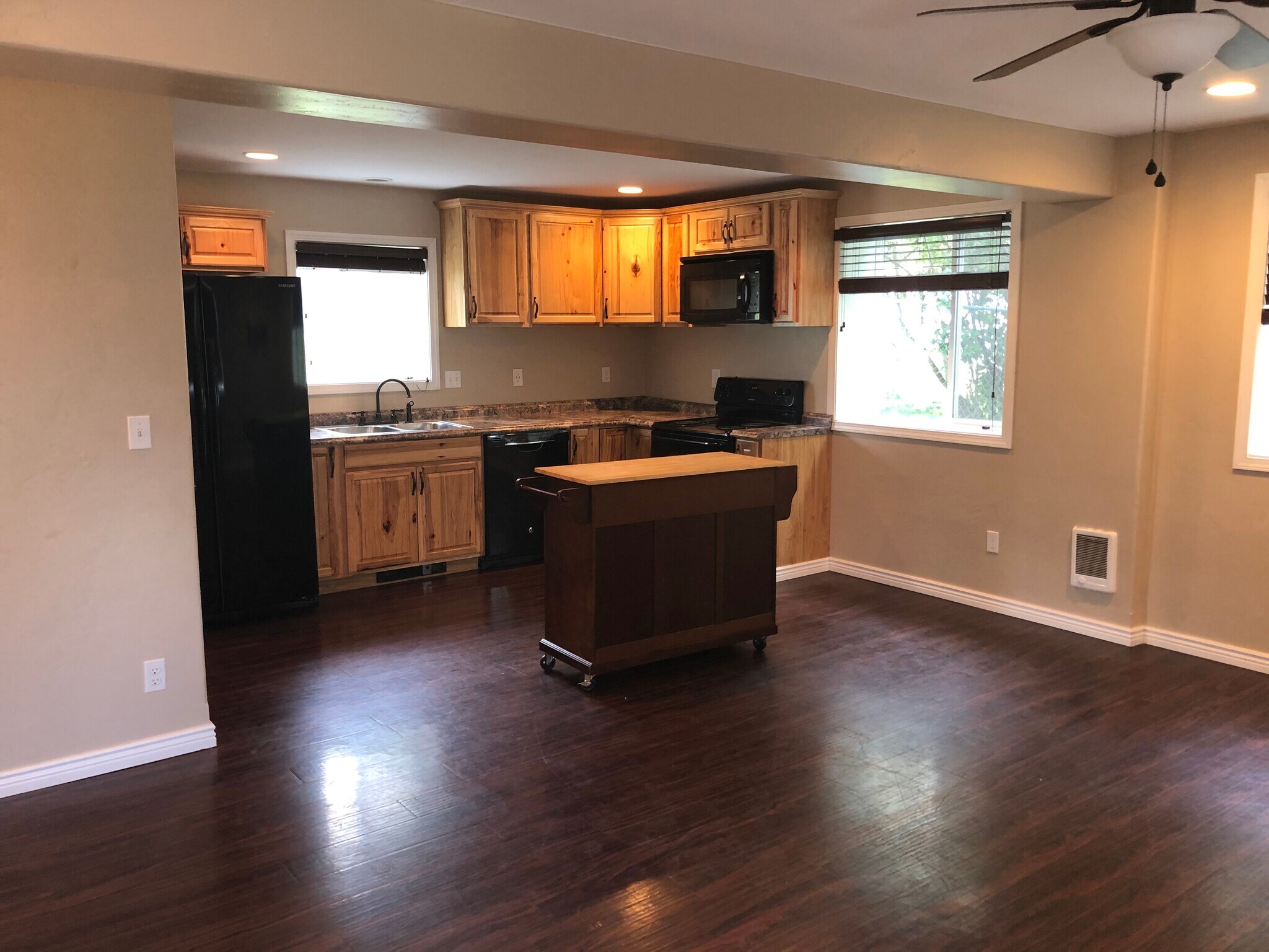 Kitchen with island - 202 Farview Dr