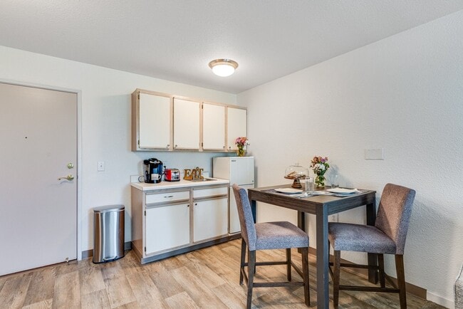 Apartment Kitchenette & Dining - Bear Canyon Estates Senior Apartments
