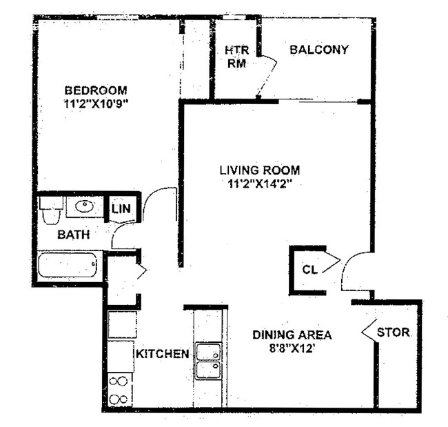 Floorplan - Capitol Commons Apartments and Townhomes