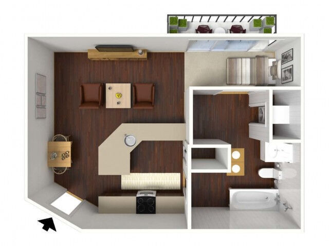 Floorplan - Village Square Apartments