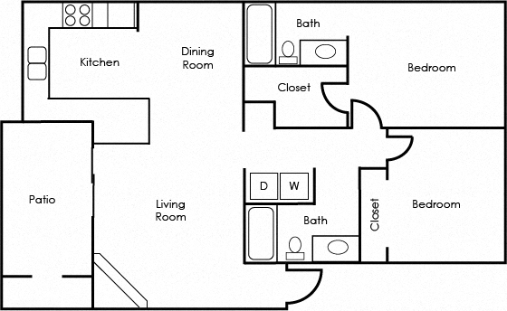 Floorplan - Sagecliff Apartments