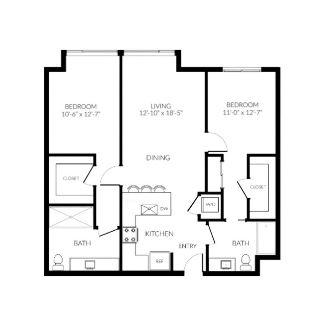 Floorplan - Huntington Apartment Homes