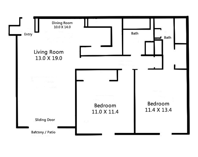 2BR/2BA - Riverside Apartments of Metairie