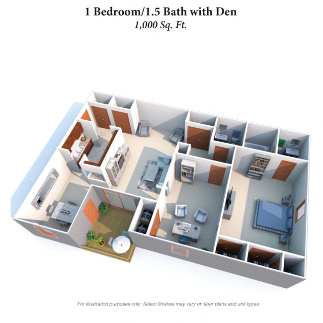 Floorplan - Four Worlds Apartments