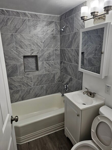 gut renovated brand new bathroom - 4355 Coleridge St