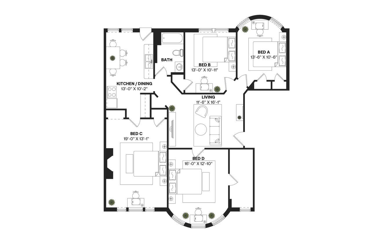 Building Photo - Room in Shared 4 bed/1 bath home