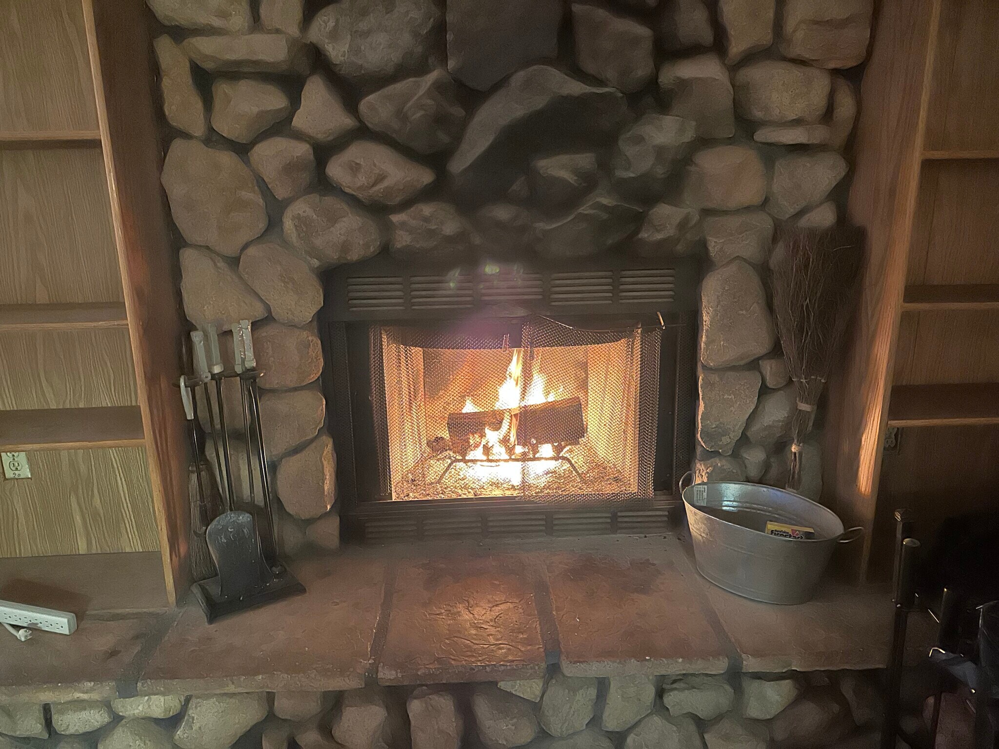 Wood burning fireplace - 13177 Nicola Rd