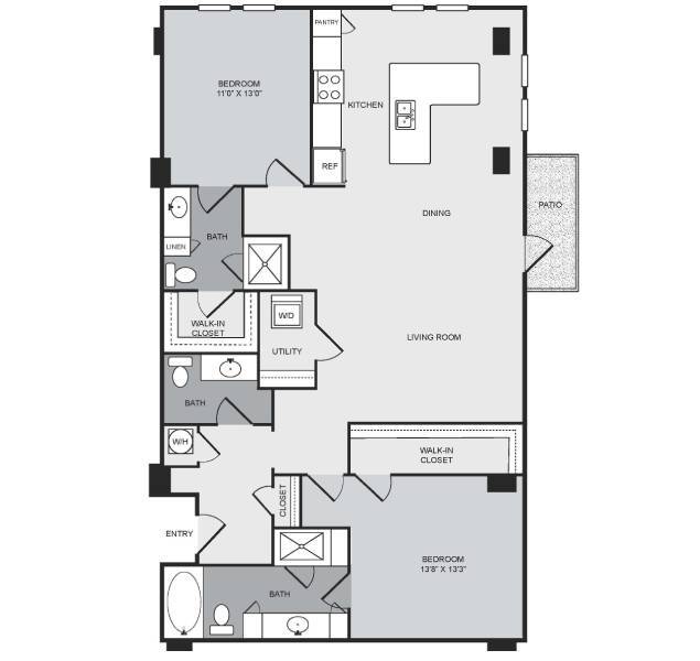 Floorplan - Cantabria at Turtle Creek