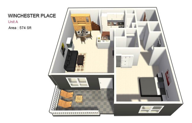One Bed / One Bath - Winchester Place