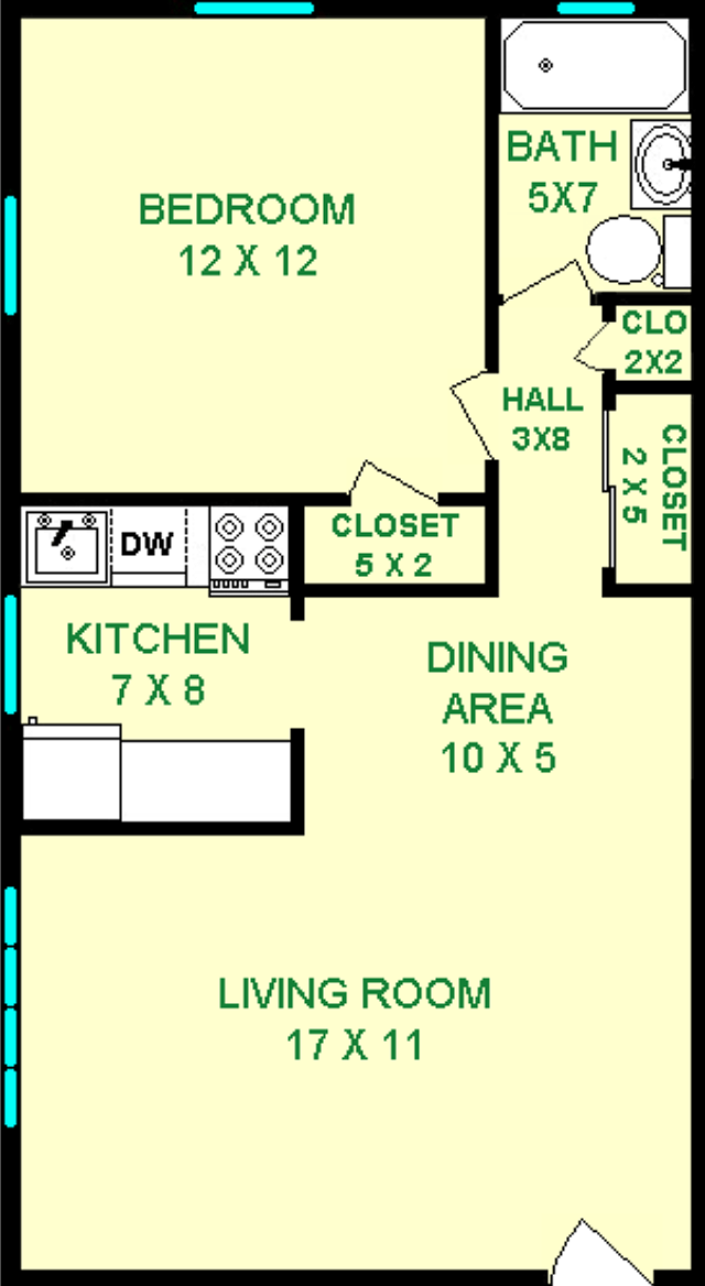 Floorplan - The Flats on Penn