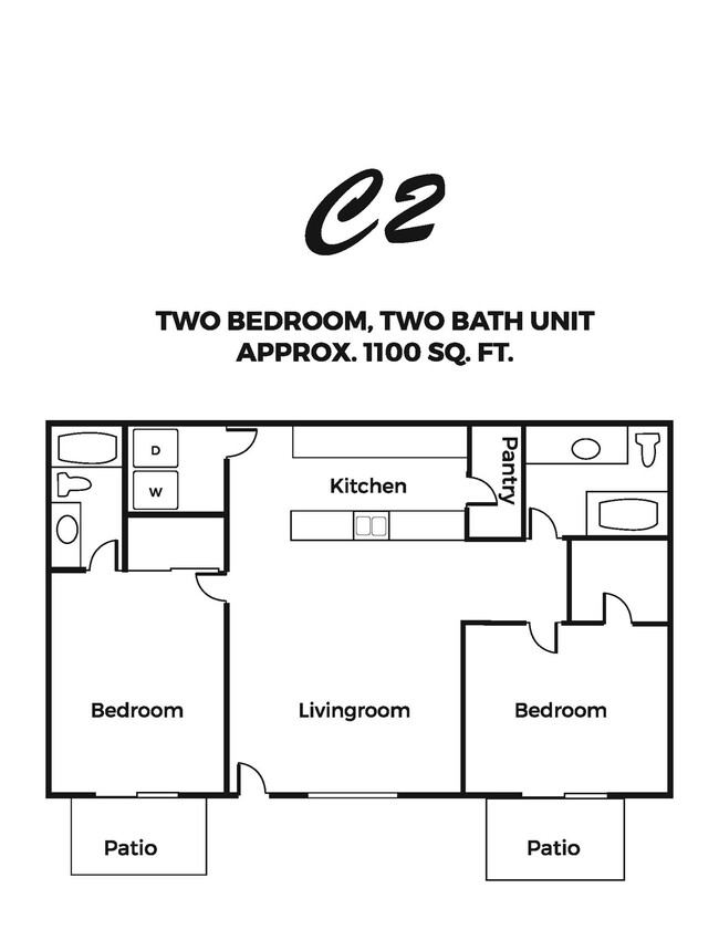 Haven on the Rails C2 Two Bedroom Two Bath - Sunrise on the Rail