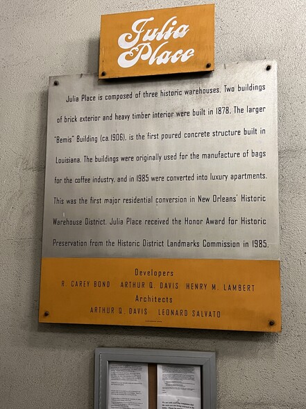 PRESERVATION MARKER - 333 Julia St