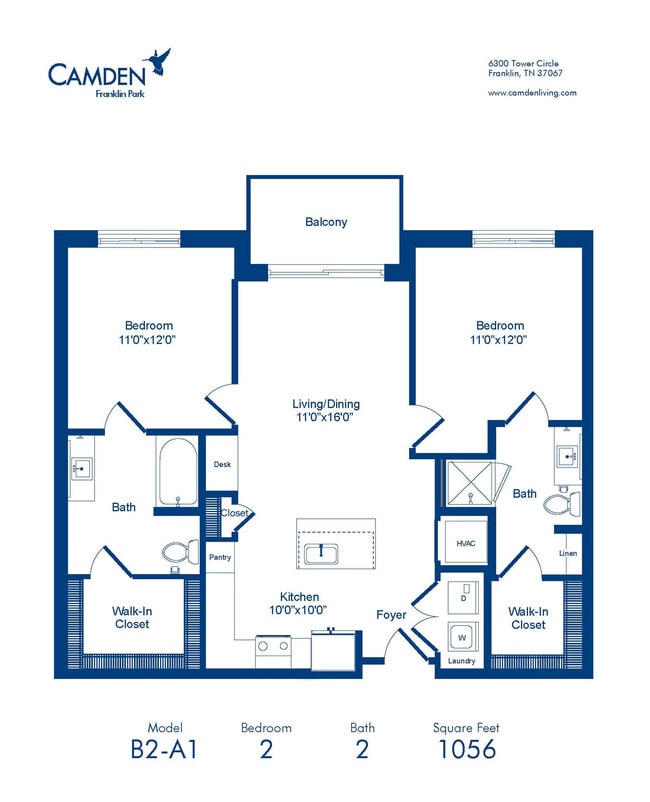 Floorplan - Camden Franklin Park