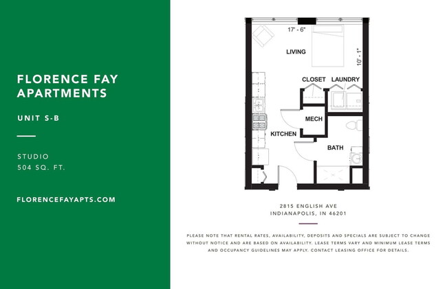 Floorplan - Florence Fay School Senior Apartments