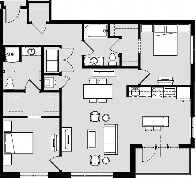 Floorplan - Harbor Side at Conwood Flats