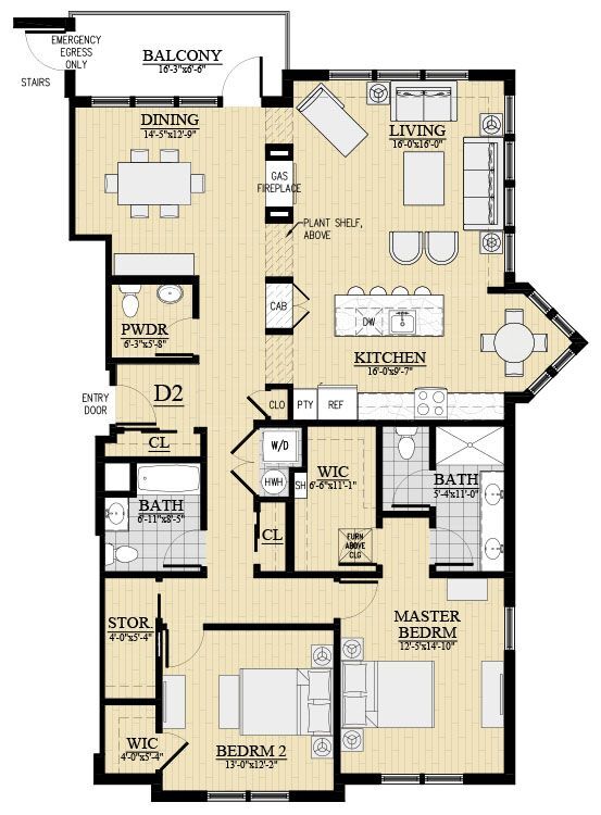 Floorplan - The Waterfront at Harbors