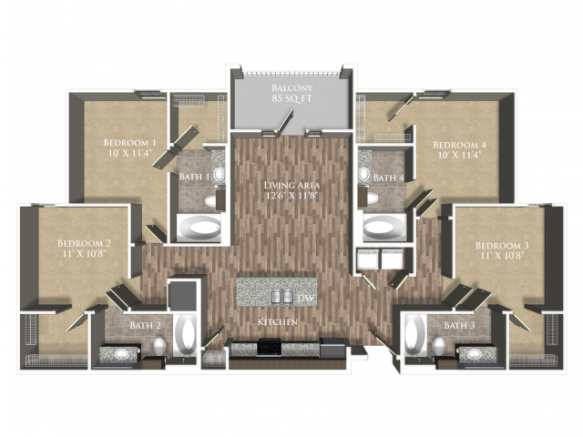 Floorplan - The Legacy at Baton Rouge